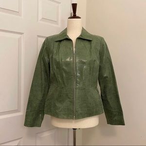 Alfani Genuine Leather Jacket .